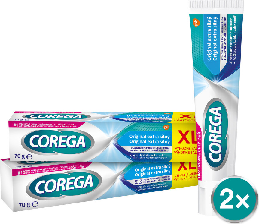 Corega Original extra silný XL 70g - balení 2 ks