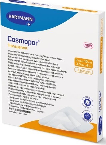 Cosmopor transparent 9x10cm sterilní 5ks