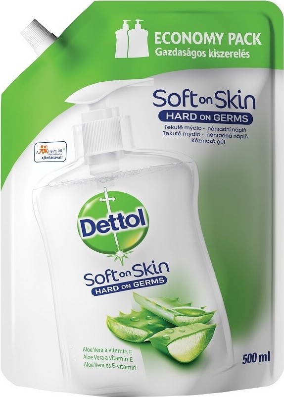 DETTOL Tekuté mýdlo Náhradní náplň Jemná aloe 500 ml