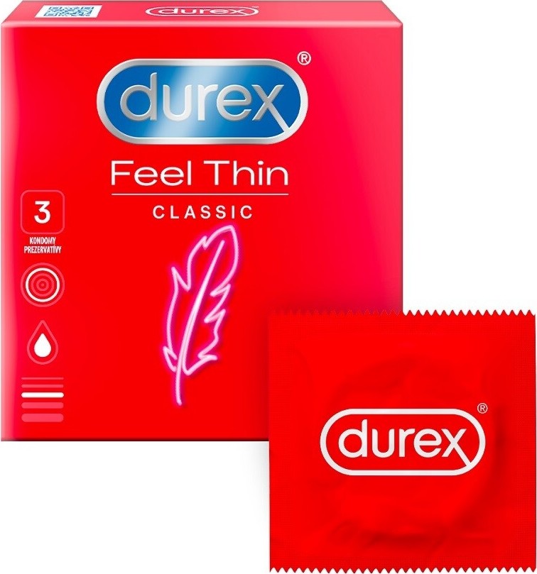 DUREX Feel Thin Classic prezervativ 3ks