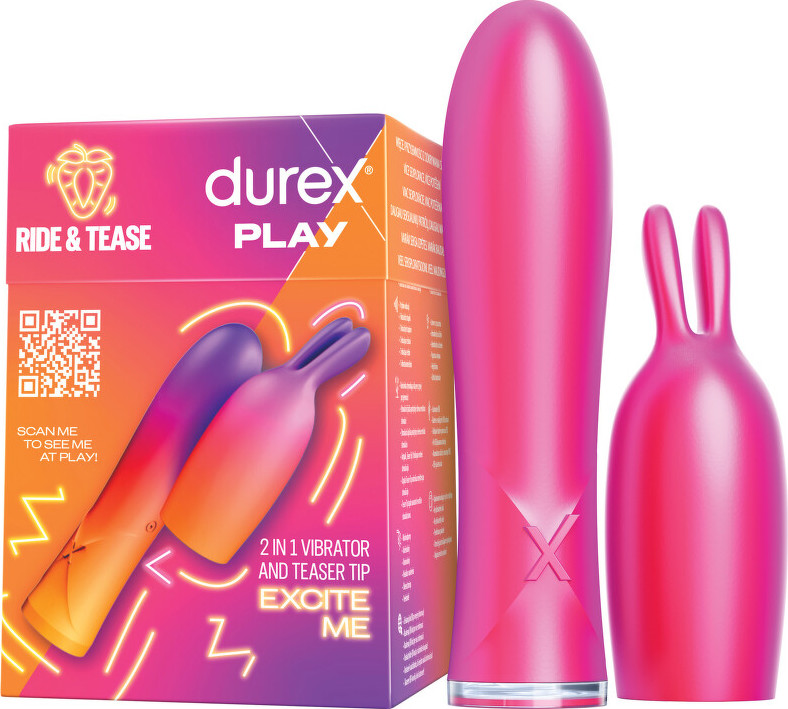 DUREX Play Vibrátor 2v1 se stimulační špičkou