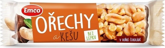 EMCO Tyčinka Ořechy a kešu 35g