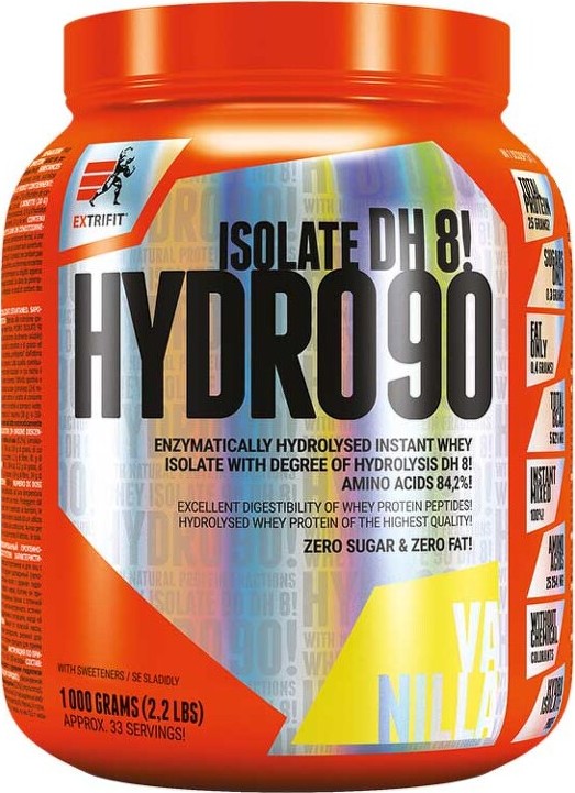 Extrifit Hydro Isolate 90% 1000 g vanilka