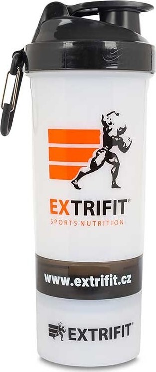 Extrifit Šejkr Triple 600ml transparent