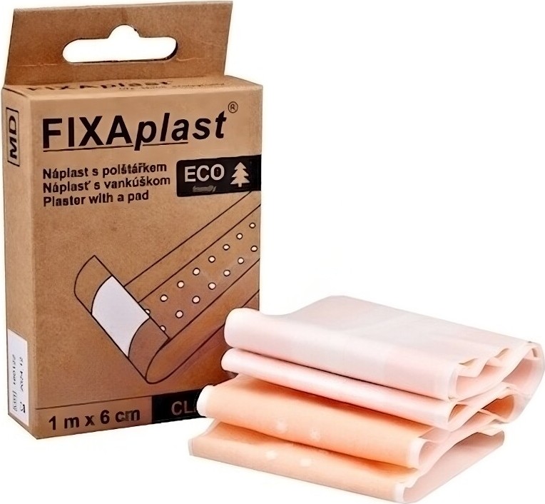 FIXAplast CLASSIC náplast s polštářkem ECO 1mx6cm