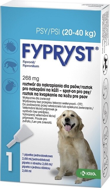 Fypryst Dogs spot-on pro psy 1x2.68ml