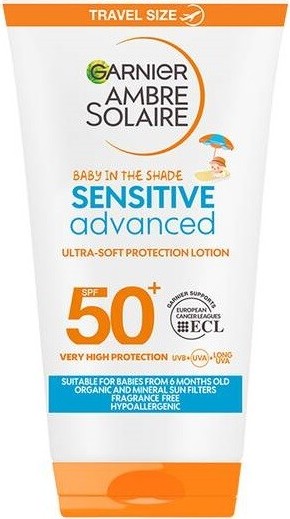 Garnier Ambre Solaire Kids Sensitive Advanced opalovací mléko pro citlivou pokožku SPF50+ 50ml