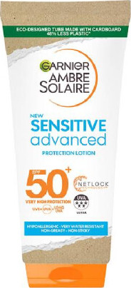 GARNIER Ambre Solaire Sensitive Advanced opalovací mléko SPF50+ 175ml