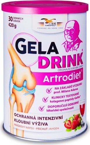 Geladrink Artrodiet práškový nápoj jahoda 420g