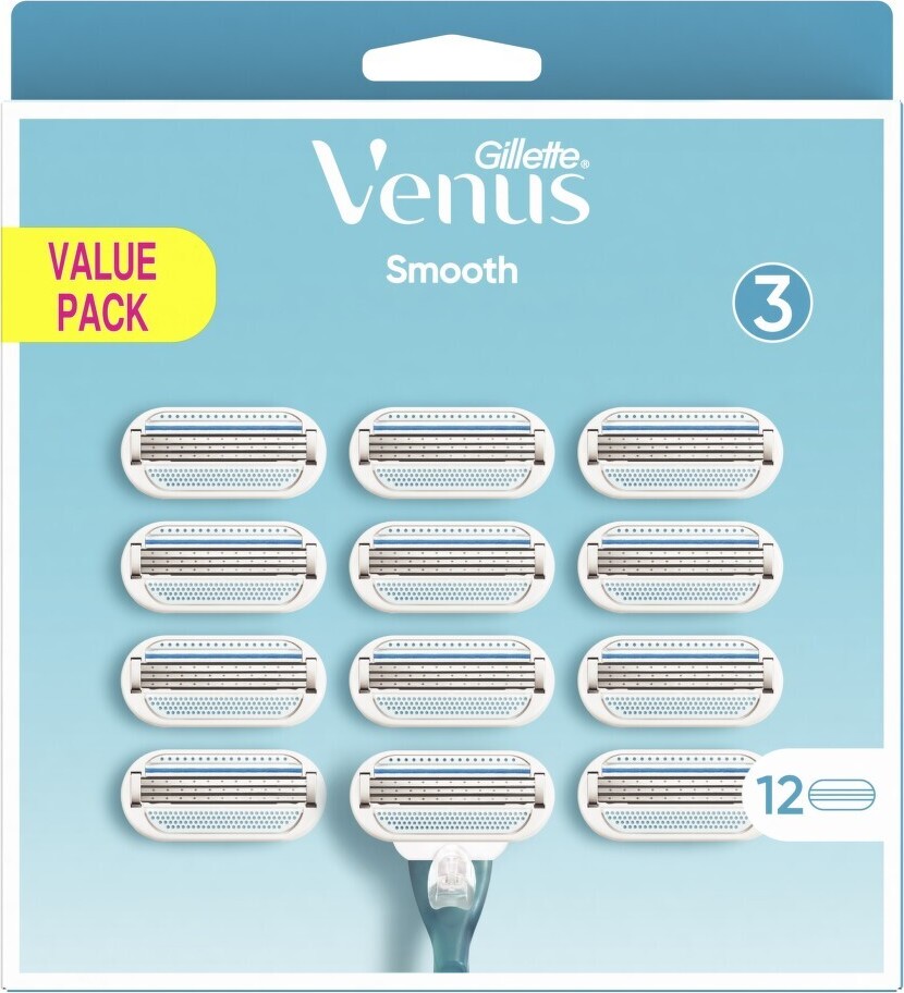 Gillette Venus Smooth náhradní hlavice XXL 12ks