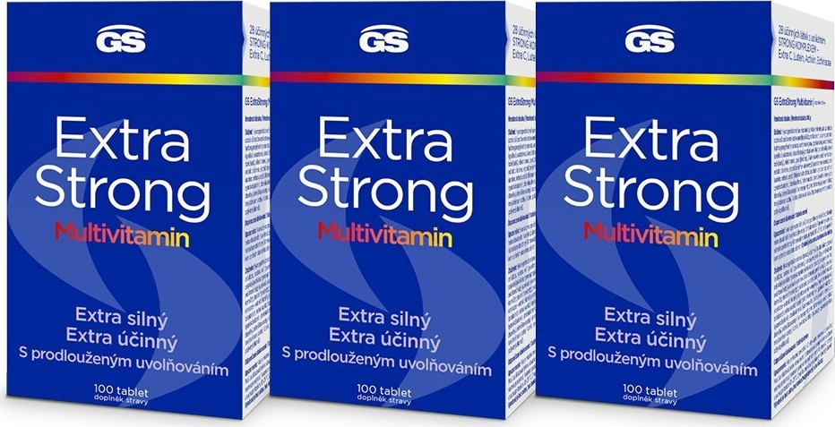 GS Extra Strong Multivitamin tbl.100 - balení 3 ks