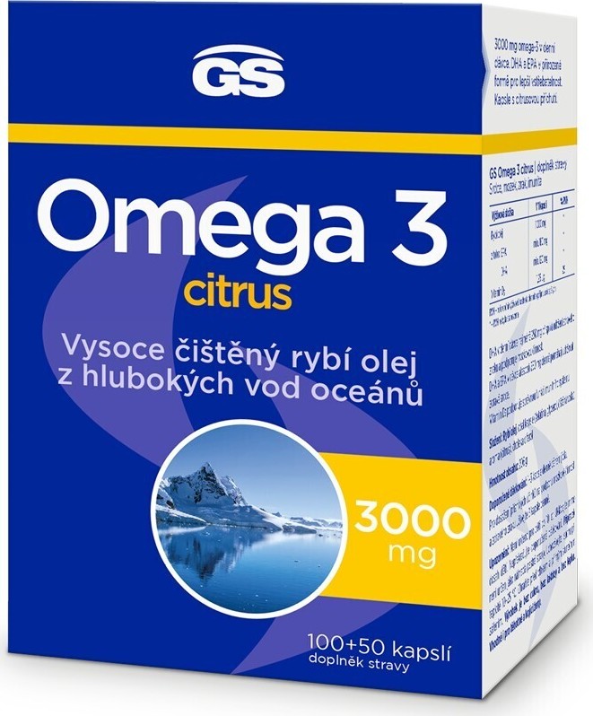 GS Omega 3 Citrus cps.100+50 - balení 2 ks