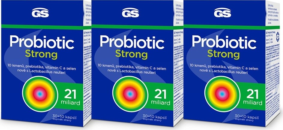 GS Probiotic Strong cps.30+10 - balení 3 ks