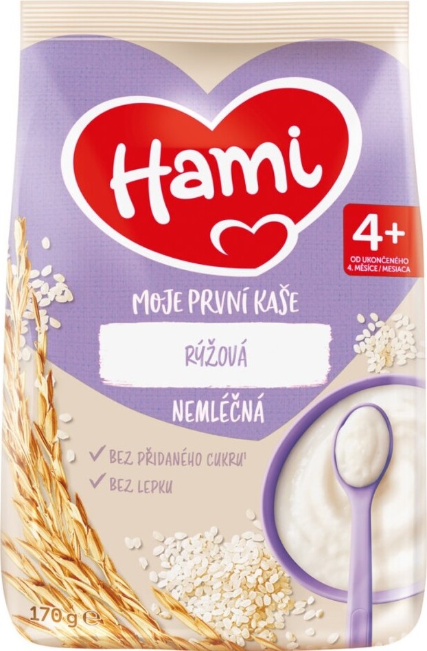 Hami Moje první kaše rýžová nemléčná 170g 4M+