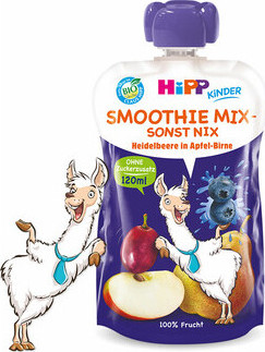 HiPP Smoothie Jablko-Hruška-Borůvky BIO 120ml