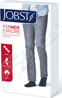 JOBST forMen Explore kompresní punčochy lýtkové se špicí vel.V barva černá