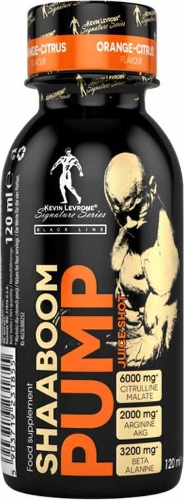 Kevin Levrone Shaaboom Pump Juice Shot orange citrus 120 ml