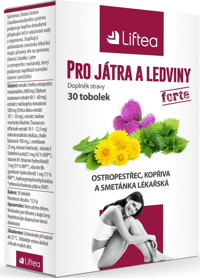 LIFTEA pro játra a ledviny tob.30