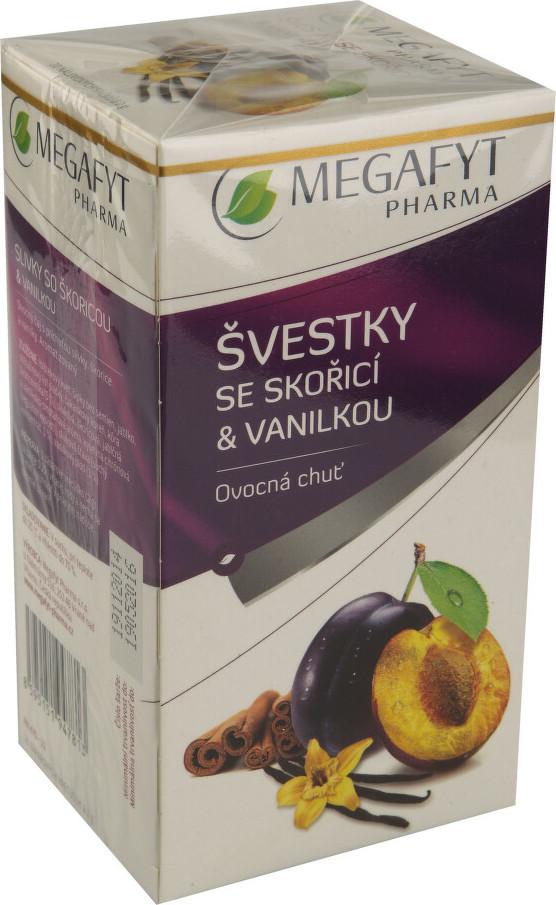 Megafyt Ovocný Švestky se skořicí a vanilkou 20x2g