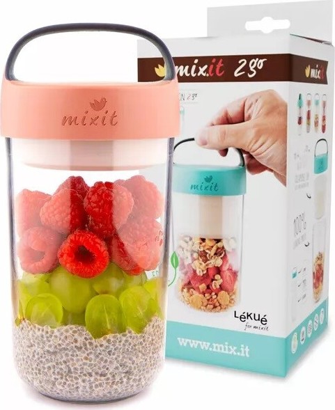 Mixit 2go Praktický box lososový 600ml