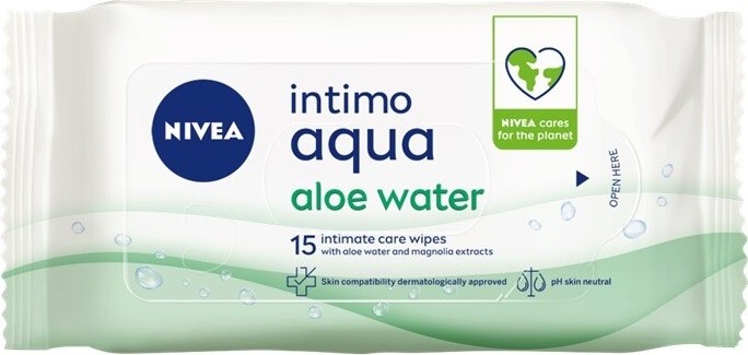 NIVEA Aloe ubrousky pro intimní hygienu 15ks