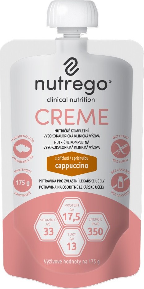 NUTREGO CREME S PŘÍCHUTÍ CAPPUCCINO POR SOL 12X175G