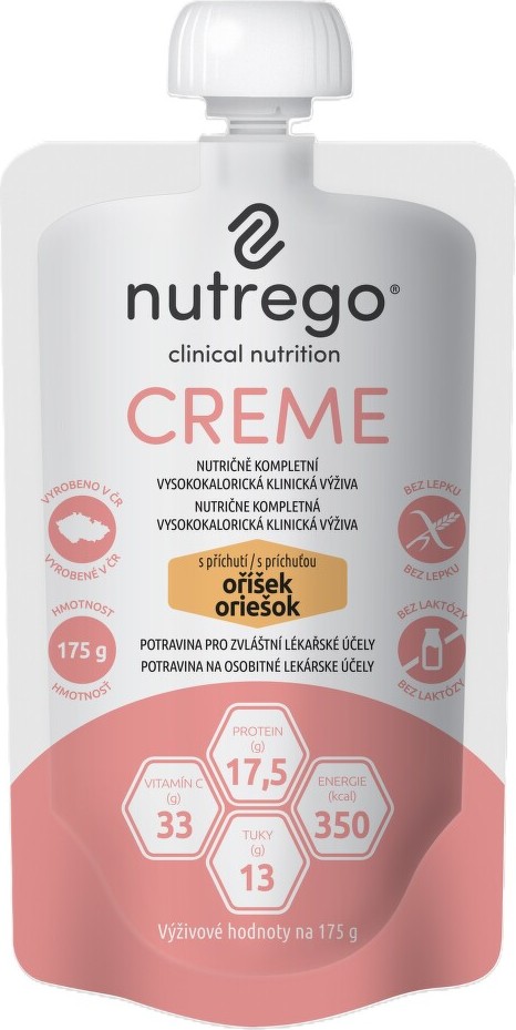 NUTREGO CREME S PŘÍCHUTÍ OŘÍŠEK POR SOL 12X175G