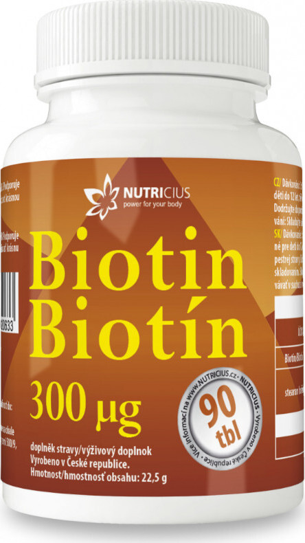 Nutricius Biotin 300µg 90 tablet