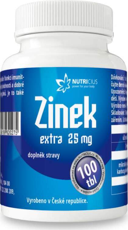 Nutricius Zinek Extra 25 mg 100 tablet