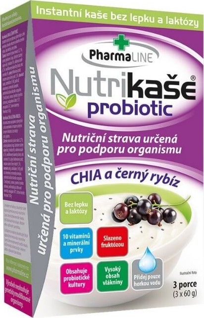 Nutrikaše probiotic CHIA a čern.rybíz 180g (3x60g)