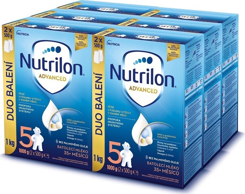 Nutrilon 5 Advanced DUO balení 6 x 1 kg