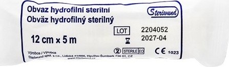 Obin.hydrofil.pletené ster.12cmx5m/1ks Steriwund