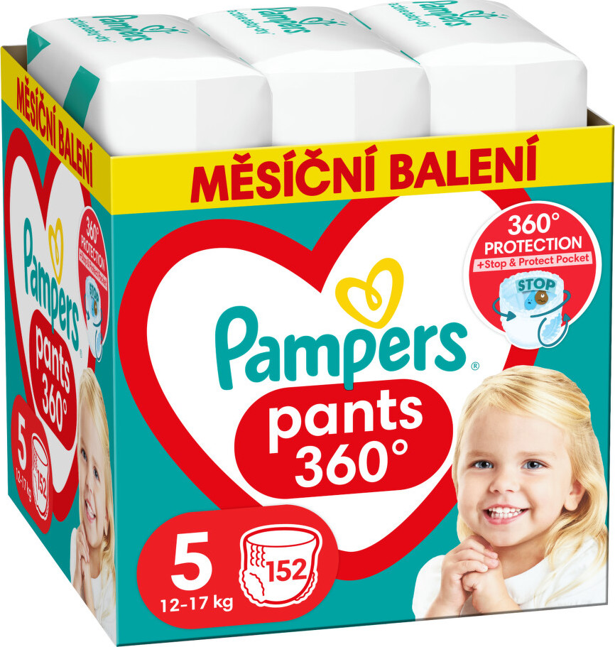 Pampers kalhotkové plenky měsíční balení S5 152ks