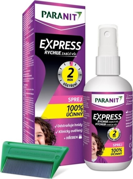 Paranit Express sprej 95ml+hřeben