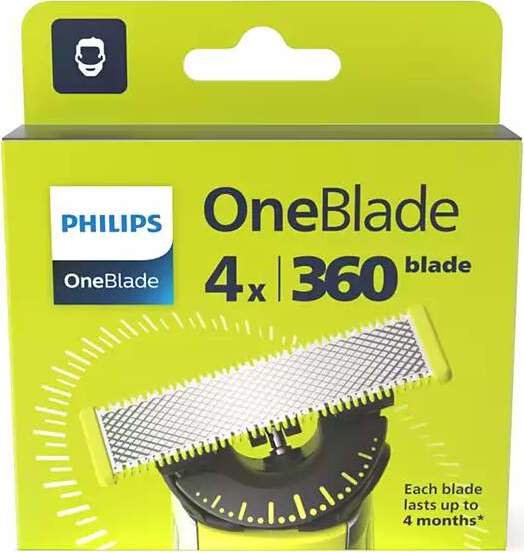 Philips OneBlade 360 QP440/50 břity na tvář 4ks