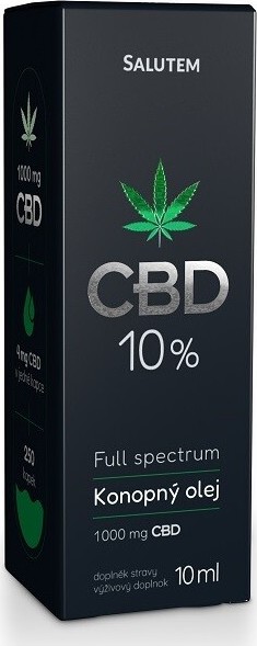 Salutem CBD 10% konopný olej 10ml