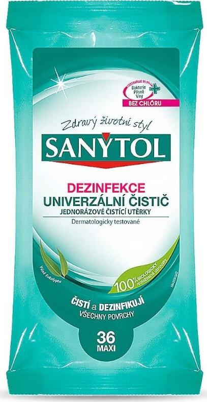 Sanytol dezinfekce jednoráz.čistící utěrky 36ks