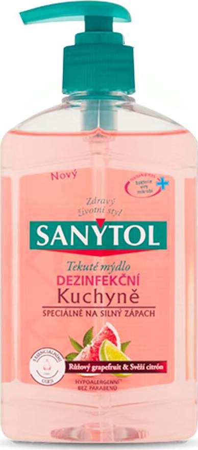 SANYTOL tekuté mýdlo antibakteriální kuchyně 250ml