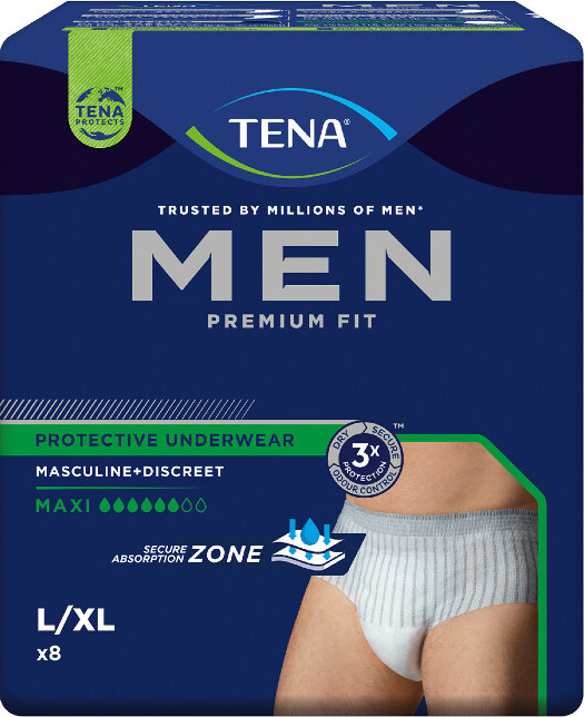 Tena Men PU Maxi L/XL inkontinenční kalhotky 8ks