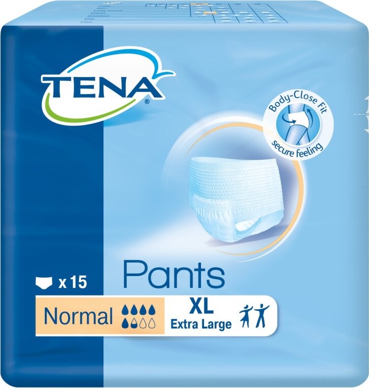 TENA Pants Normal XL - Inkontinenční kalhotky (15ks)