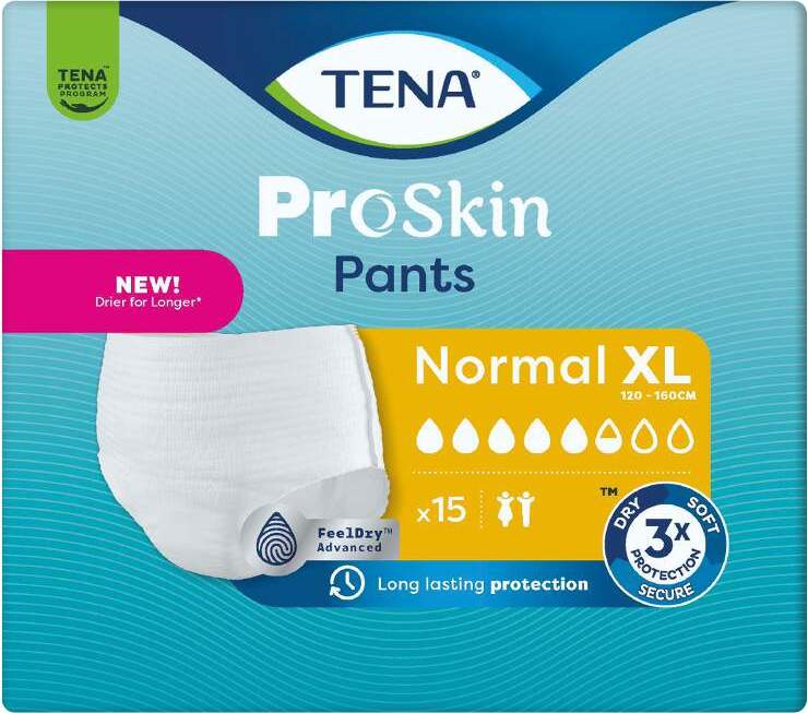 TENA Proskin Pants Normal XL Inkontinenční kalhotky 15ks