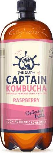 The Gutsy Captain Kombucha malina BIO 1l