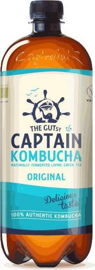 The Gutsy Captain Kombucha original BIO 1l