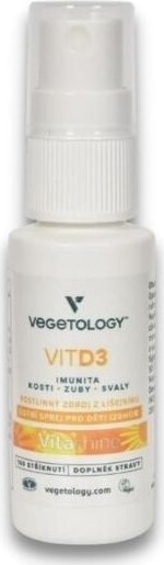 Vegetology VitD3 Vitashine ve spreji 1000IU 20ml