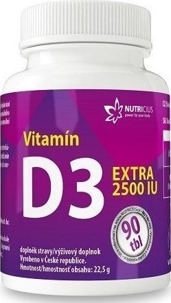 Vitamín D3 EXTRA 2500IU tbl.90