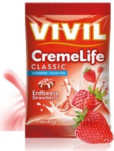 Vivil Creme life jahoda bez cukru 110g