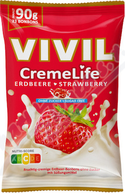 Vivil CremeLife jahoda bez cukru 90g