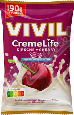 Vivil CremeLife višeň bez cukru 90g