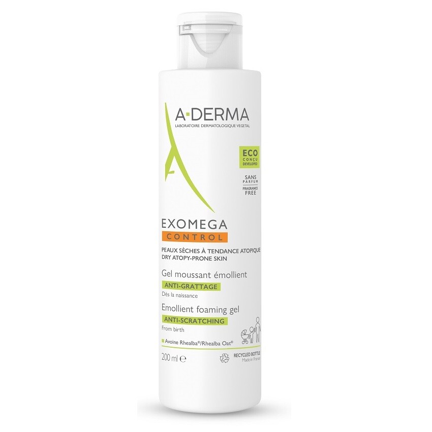 A-DERMA Exomega CONTROL Zvláč.pěnivý gel 200ml