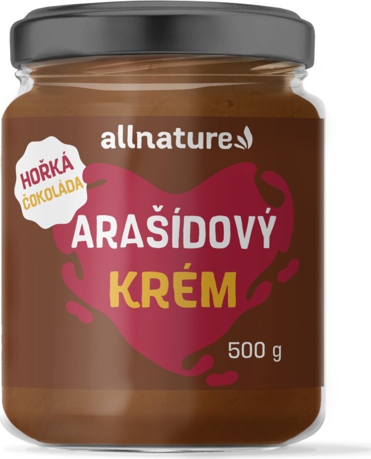 Allnature Arašídový krém hořká čokoláda 500g